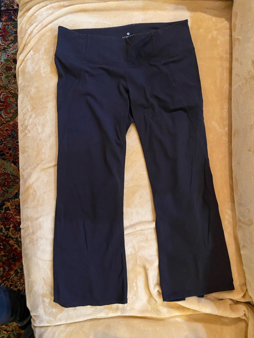 Athleta Black Boot-Cut Yoga Pants